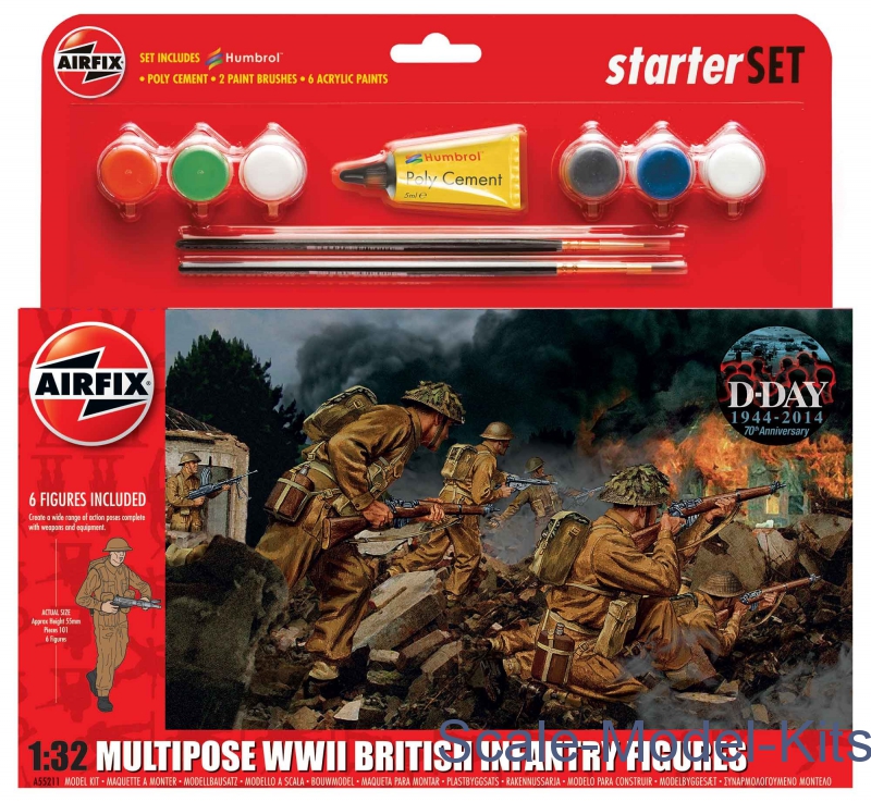 airfix multipose british infantry