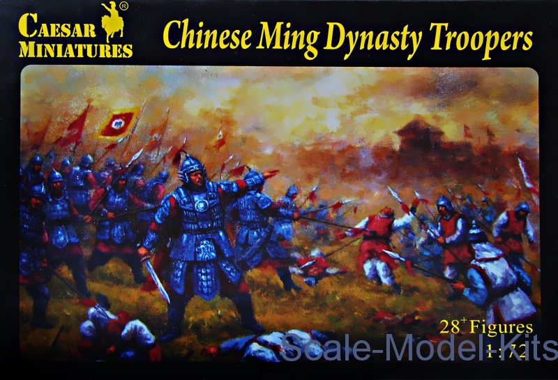 CAEH032 CAESAR MINIATURES 1/72; guerrieri cinesi della dinastia MING 