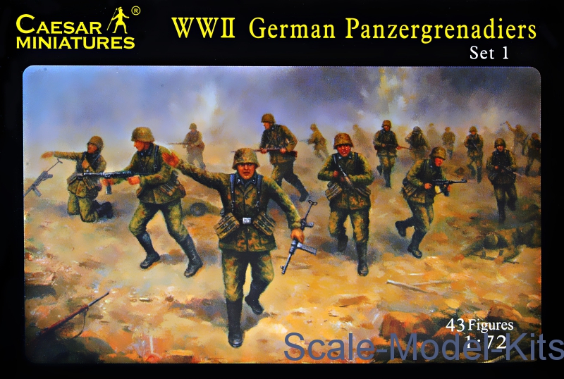 Figurine Panzergrenadiers Allemands 1/72 - LCDP 