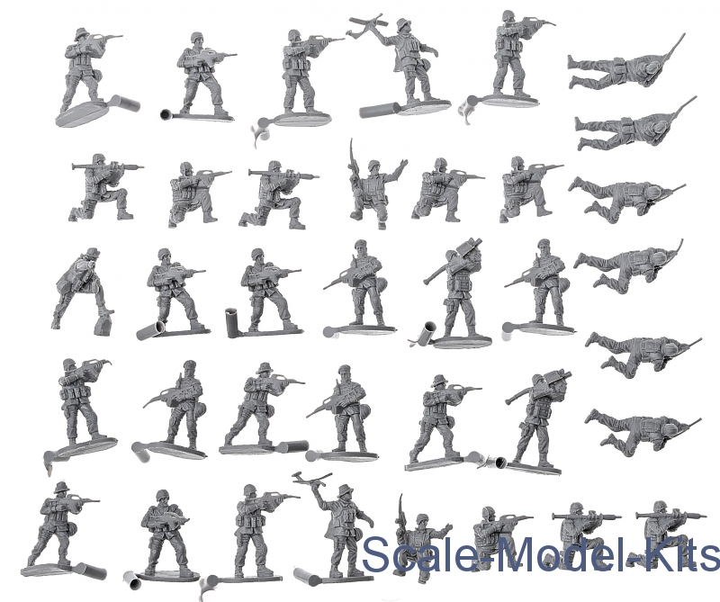 Caesar Bundeswehr modern figurines Modern german army 1/72 #cm062 