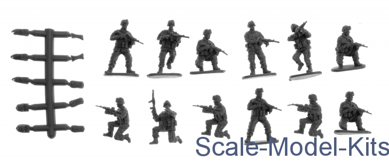 Caesar Miniatures 1/72 Modern US soldiers in action # B11 