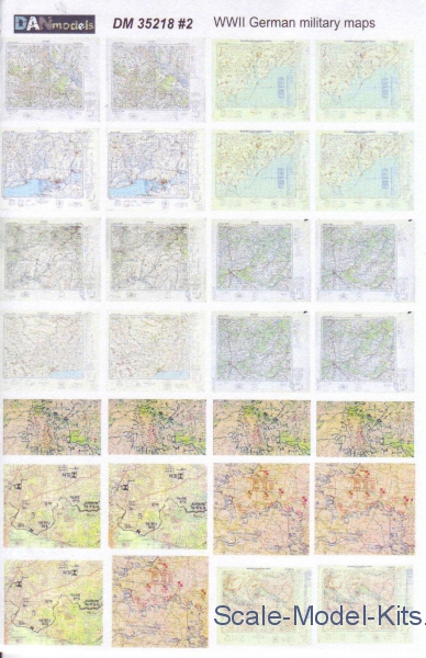 Topographic Maps Dan Models 35217 Topographic Maps Ukraine ATO 2015 1/35 scale 