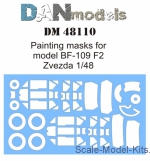 Decals / Mask: Painting masks for model BF-109 F2 (Zvezda), DAN Models, Scale 1:48