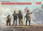 ICM35021 American Civil War Confederate Infantry (4 figures)