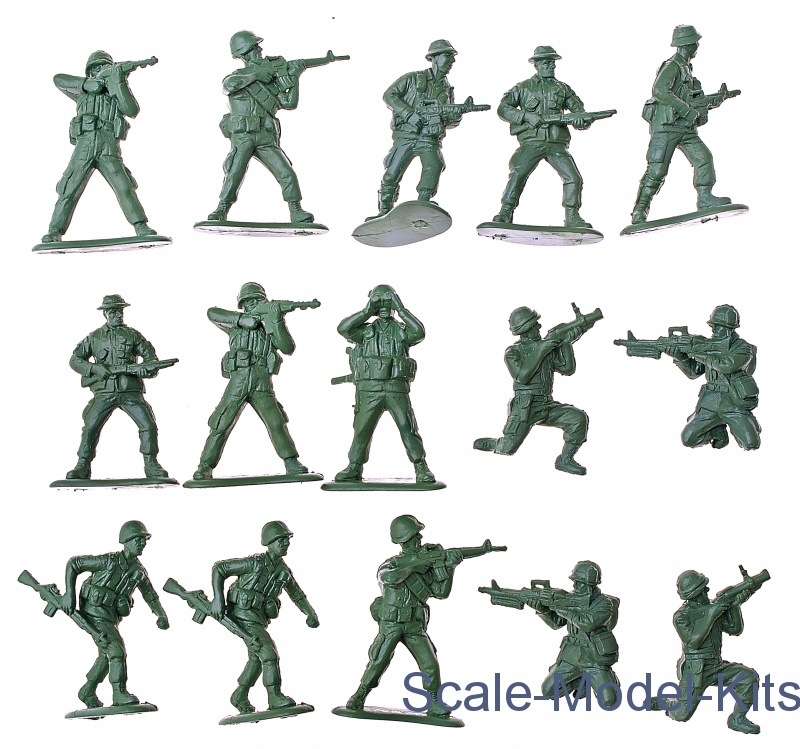 Us Marines, Vietnam War-mars Figures Plastic Scale Model Kit In 1:32 