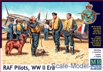 Pilots: RAF pilots, WWII era, Master Box, Scale 1:32