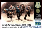 WWII Soviet: Soviet marines, Attack, 1941-1942. Eastern Front, kit 3, Master Box, Scale 1:35