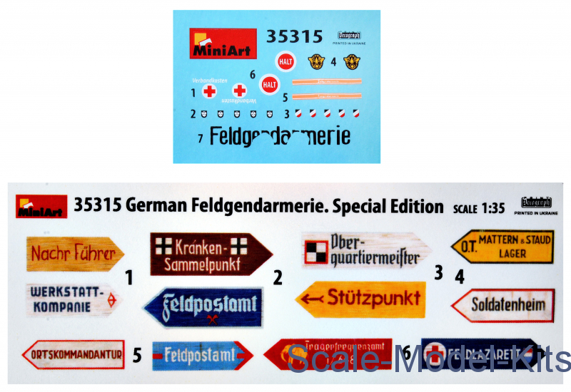 Special Edition Miniart 35315-1/35 German feldgendarmerie plastik Model kit 