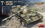 Tank: T-55 Mod. 1963. Interior kit, MiniArt, Scale 1:35
