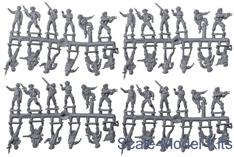 48 Figures, 12 Poses Orion 1/72 72012 Modern Israel Army Set 1 
