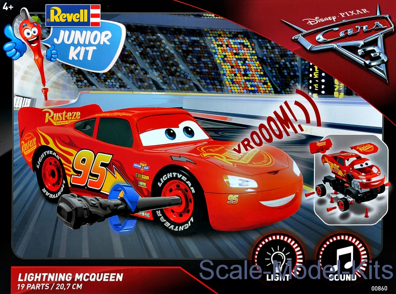 revell lightning mcqueen junior kit