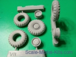Detailing set: Wheels set for BTR-70 (АСЕ), Tankograd, Scale 1:72