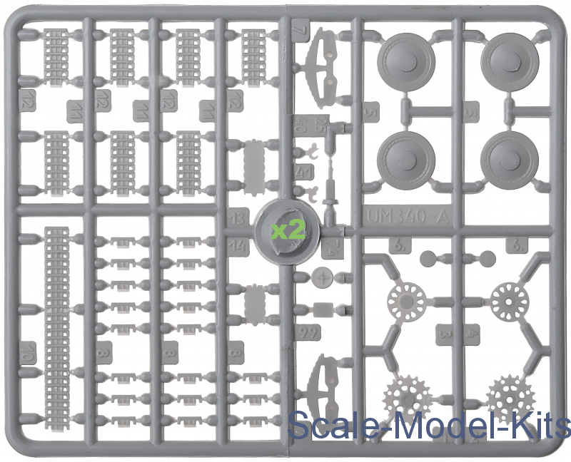 UniModels — Swedish assault SPG m/43 — Plastic model kit 1:72 Scale #489 